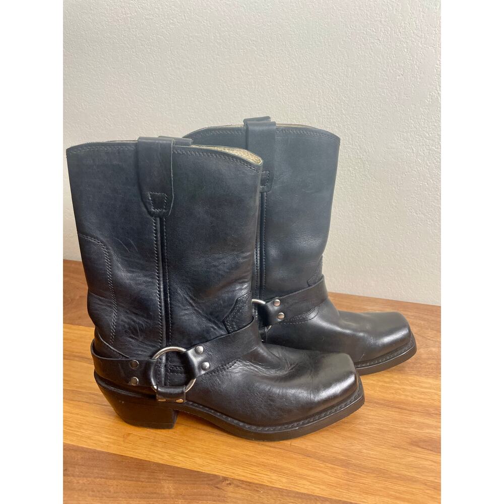 Durango Black Leather 10" Harness Boots Women's size 8.5 (generous fit) EU 40.5 - Picture 2 of 12